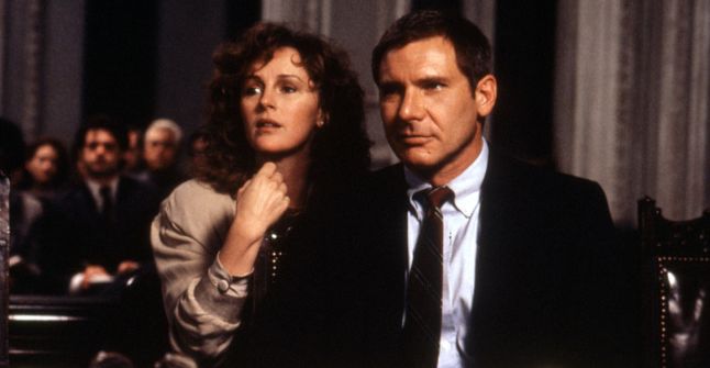 Still of Harrison Ford and Bonnie Bedelia from Presumed Inncocent.